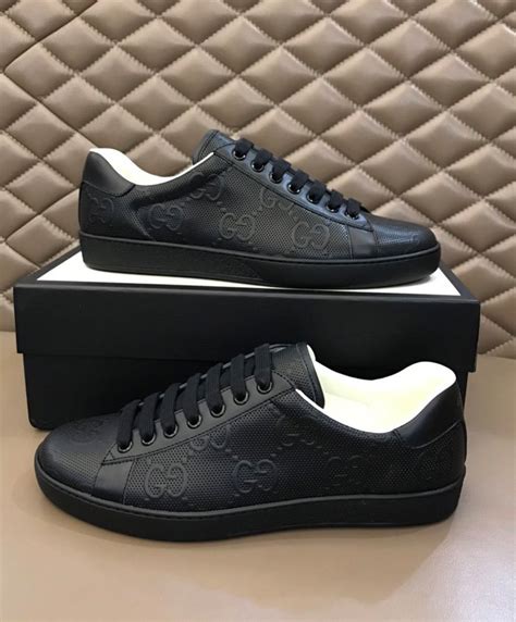 gucci ace studded sneakers black|Gucci ace gg suede sneakers.